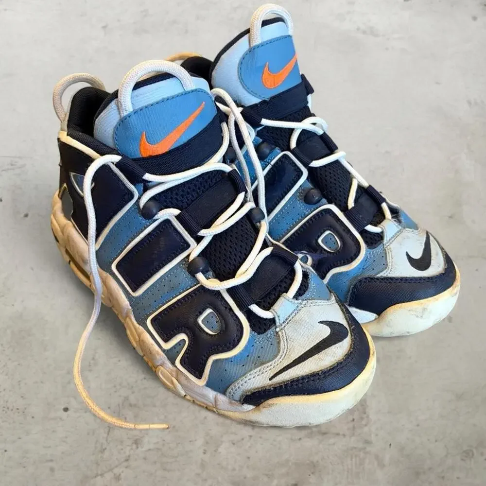 Nike Air More Uptempo Denim Blue Shoes Youth 6.5Y 415082-404